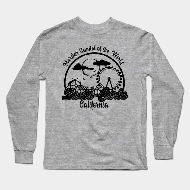 The Lost Boys Welcome To Santa Carla on Grey Long Sleeve T-Shirt by SandiTyche